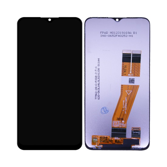 Touch+Display Samsung Galaxy A03 2022/A035G Service Pack Amarelo Flex Preto